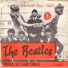 NO 1964 07 00 - A HARD DAY'S NIGHT ⁄ THINGS WE SAID TODAY - 3 - ORANGE - GN 1729 - LONG TALL SALLY - JAN HOILAND - pic 1