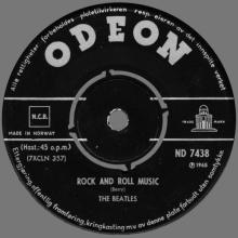 NO 1965 01 00 - ROCK AND ROLL MUSIC ⁄ EIGHT DAYS A WEEK - ND 7438 - 1 - YELLOW - SS 350 - BABY LOVE  - pic 1