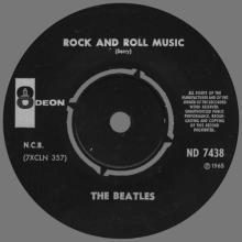 NO 1965 01 00 - ROCK AND ROLL MUSIC ⁄ EIGHT DAYS A WEEK - ND 7438 - 4 - ORANGE - LABEL 6 - F 5602 - SLOOP JOHN B - pic 1