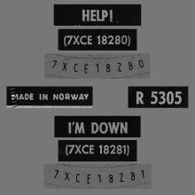 NO 1965 07 00 - HELP ⁄ I'M DOWN - R 5305 - 1 - BEIGE -LABEL 3 - F 5306 - DANCE, DANCE, DANCE  - pic 4