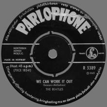 NO 1965 12 00 - WE CAN WORK IT OUT ⁄ DAYTRIPPER - LABEL 3 - ND 7442 - YESTERDAY - pic 1