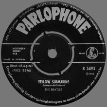 NO 1966 07 00 - YELLOW SUBMARINE ⁄ ELEANOR RIGBY - R 5055 - 1- RED - LABEL 3 - F 5602 - SLOOP JOHN B - pic 1