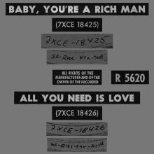 NO 1967 06 00 - ALL YOU NEED IS LOVE ⁄ BABY, YOU'RE A RICH MAN - R 5620 -1 - LABEL 5 - DB 8101 - KEN DODD - pic 1