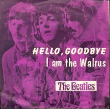NO 1967 11 00 - HELLO, GOODBYE ⁄ I AM THE WALRUS - R 5655 -1 - LABEL 5 - GN 1792 - 9-TIMENS MASURKA - pic 1