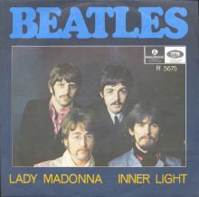 NO 1968 03 00 - LADY MADONNA ⁄ INNER LIGHT - R 5675 -1 - LABEL 5 - SWEDISH SLEEVE - pic 1