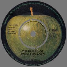 NO 1969 05 00 - THE BALLAD OF JOHN AND YOKO ⁄ OLD BROWN SHOE - R 5786 -2 - LABEL 7 - SWEDISH SLEEVE - pic 1