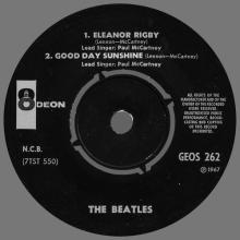 NORWAY EP 1967 02  00 - YELLOW SUBMARINE - GEOS 262 - LABEL NEW STYLE BLACK ODEON - pic 5