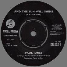 PAUL JONES - AND THE SUN WILL SHINE ⁄ THE DOG PRESIDES - DEMARK - DB 8379 - 1968 03 08 - pic 3