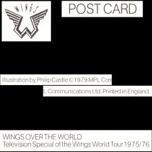1979 PAUL McCARTNEY  - POSTCARD UK - MPL 1979 - WINGS OVER THE WORLD TELEVISION SPECIAL - 14,8X10,5 - pic 1