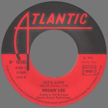 PEGGY LEE - LET'S LOVE - FRANCE - ATLANTIC 10 545 - pic 3