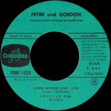 PETER AND GORDON - A WORLD WITHOUT LOVE - ESRF 1533 - FRANCE - EP - pic 1