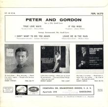 PETER AND GORDON - I DON'T WANT TO SEE YOU AGAIN - 7EPL 14.175 - SPAIN - EP -B - pic 1