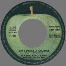 PLASTIC ONO BAND - JOHN LENNON - GIVE PEACE A CHANCE - ITALY - 3C 006-90372 M ⁄ QMSP 16457 - pic 3