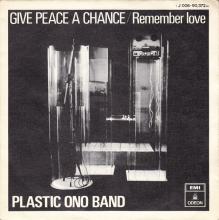 PLASTIC ONO BAND - JOHN LENNON - GIVE PEACE A CHANCE - SPAIN - 1J 006-90.372 M - pic 1