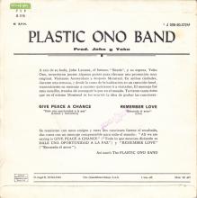 PLASTIC ONO BAND - JOHN LENNON - GIVE PEACE A CHANCE - SPAIN - 1J 006-90.372 M - pic 2