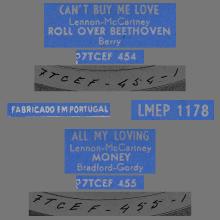 PORTUGAL 004 B - 1964 06 00 - LMEP 1178 - CAN'T BUY ME LOVE - PINK SLEEVE - pic 1
