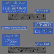 PORTUGAL 008 -1965 06 00 - LGEP 4032 - LONG TALL SALLY - pic 1