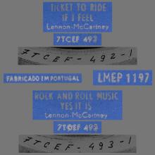 PORTUGAL 012 - 1965 06 00 - LMEP 1197 - TICKET TO RIDE  - pic 1