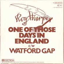 ROY HARPER - ONE OF THOSE DAYS IN ENGLAND - GERMANY - 1C 006-06 372 - pic 2