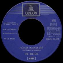 SPAIN 1963 04 30 - PLEASE PLEASE ME ⁄ ASK ME WHY - SLEEVE 13 LABEL G 1 - DSOL 66.041  - pic 1