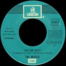 SPAIN 1963 04 30 - PLEASE PLEASE ME ⁄ ASK ME WHY - SLEEVE 15 LABEL 2 - 1976 05 01 - J 006-04.451 - pic 4