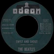 SPAIN 1964 06 01 - TWIST AND SHOUT ⁄ BOYS - SLEEVE 1 LABEL D 1 - DSOL 66.055 - pic 1