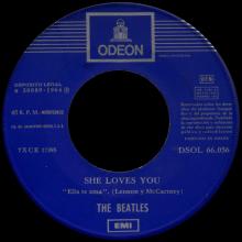 SPAIN 1964 06 01 - SHE LOVES YOU ⁄ I WANT TO HOLD YOUR HAND - SLEEVE 1 LABEL C - DSOL 66.056 - pic 1