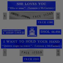 SPAIN 1964 06 01 - SHE LOVES YOU ⁄ I WANT TO HOLD YOUR HAND - SLEEVE 1 LABEL C - DSOL 66.056 - pic 1