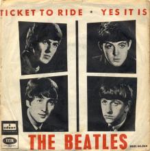 SPAIN 1965 06 10 - TICKET TO RIDE ⁄ YES IT IS - SLEEVE 04 LABEL D 1 - DSOL 66.064 - pic 1