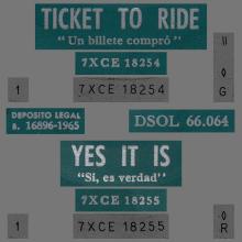 SPAIN 1965 06 10 - TICKET TO RIDE ⁄ YES IT IS - SLEEVE 04 LABEL D 1 - DSOL 66.064 - pic 4