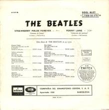 SPAIN 1967 03 06 - DSOL 66.077 - STRAWBERRY FIELDS FOREVER ⁄ PENNY LANE - SLEEVE 4 LABEL 3 - pic 1