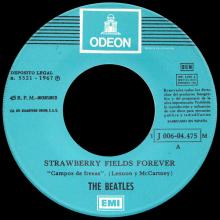 SPAIN 1967 03 06 - DSOL 66.077 - STRAWBERRY FIELDS FOREVER ⁄ PENNY LANE - SLEEVE 4 LABEL 3 - pic 1
