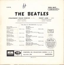 SPAIN 1967 03 06 - DSOL 66.077 - STRAWBERRY FIELDS FOREVER ⁄ PENNY LANE - SLEEVE 4 LABEL 4 - pic 2