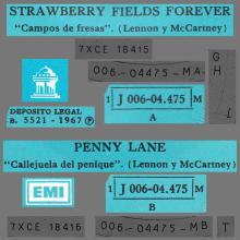 SPAIN 1967 03 06 - DSOL 66.077 - STRAWBERRY FIELDS FOREVER ⁄ PENNY LANE - SLEEVE 4 LABEL 4 - pic 4