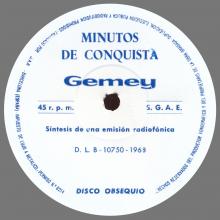 SPAIN 1968 00 00 - GEMEY - CONQUISTA SHOW - I MINUTOS DE CONQUISTA GEMEY ! ⁄ D.L.B-10750-1968  - pic 4