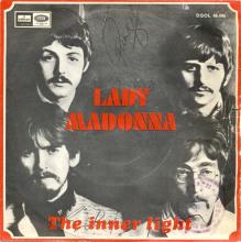 SPAIN 1968 05 15 - DSOL 66.086 - LADY MADONNA ⁄ THE INNER LIGHT - SLEEVE 1 LABEL 1 - pic 1