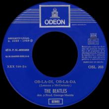 SPAIN 1969 02 25 - OB-LA-DI, OB-LA-DA ⁄ WHILE MY GUITAR GENTLY WEEPS - SLEEVE 1 LABEL 1 - OSL. 203 - pic 1