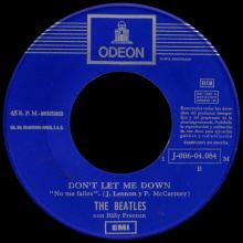 SPAIN 1969 03 27 - GET BACK ⁄ DON'T LET ME DOWN - SLEEVE 1 LABEL 1 - 1 J 006-04.084 M - pic 5