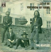 SPAIN 1970 03 20 - 1J 006-04.353 M - LET IT BE ⁄ YOU KNOW MY NAME - SLEEVE 1 LABEL 1 - pic 1