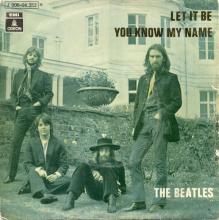 SPAIN 1970 03 20 - 1J 006-04.353 M - LET IT BE ⁄ YOU KNOW MY NAME - SLEEVE 1 LABEL 2 - pic 1
