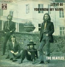 SPAIN 1970 03 20 - 1J 006-04.353 M - LET IT BE ⁄ YOU KNOW MY NAME - SLEEVE 1 LABEL 3 - pic 1