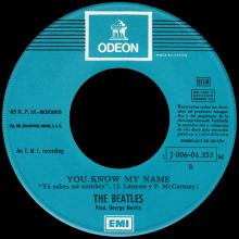 SPAIN 1970 03 20 - 1J 006-04.353 M - LET IT BE ⁄ YOU KNOW MY NAME - SLEEVE 1 LABEL 3 - pic 5