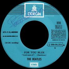 SPAIN 1970 08 25 - 1J 006-04.514 M - THE LONG AND WINDING ROAD ⁄ FOR YOU BLUE - SLEEVE 1 LABEL 2 - pic 5