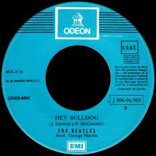 SPAIN 1972 02 20 - 1J 006-04.982 - ALL TOGETHER NOW ⁄ HEY BULLDOG - SLEEVE 1 LABEL 3  - pic 5