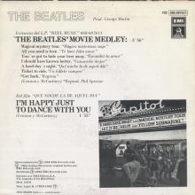 SPAIN 1982 04 00 - 10C 006-07.627 - THE BEATLES' MOVIE MEDLEY ⁄ I'M HAPPY JUST TO DANCE WITH YOU - SLEEVE 1 LABEL 2  - pic 1