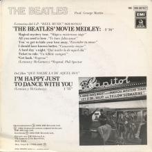 SPAIN 1982 04 00 - 10C 006-07.627 - THE BEATLES' MOVIE MEDLEY ⁄ I'M HAPPY JUST TO DANCE WITH YOU - SLEEVE 1 LABEL 3 - PROMO - pic 2
