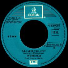 SPAIN 1982 10 00 - 10C 006-05.265 M - LOVE ME DO ⁄ P.S. I LOVE YOU - SLEEVE 1 LABEL 1 - pic 5