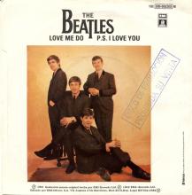 SPAIN 1982 10 00 - 10C 006-05.265 M - LOVE ME DO ⁄ P.S. I LOVE YOU - SLEEVE 1 LABEL 2 - PROMO - pic 2