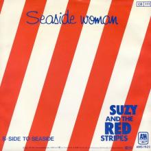 SUZY AND THE RED STRIPES - 1977 05 00 - SEASIDE WOMAN ⁄ B-SIDE TO SEASIDE - A&M AMS 7625 - HOLLAND - pic 2