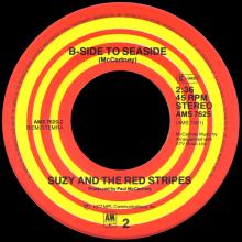SUZY AND THE RED STRIPES - 1977 05 00 - SEASIDE WOMAN ⁄ B-SIDE TO SEASIDE - A&M AMS 7625 - HOLLAND - pic 5